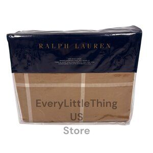 Ralph Lauren Duvet Cover King NEW Cotton Cashmere Equestrian Windowpane Bedding